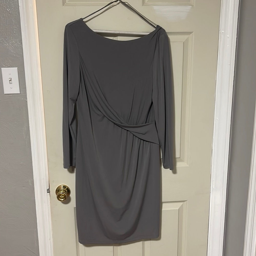Vince Camuto Gray long sleeve dress